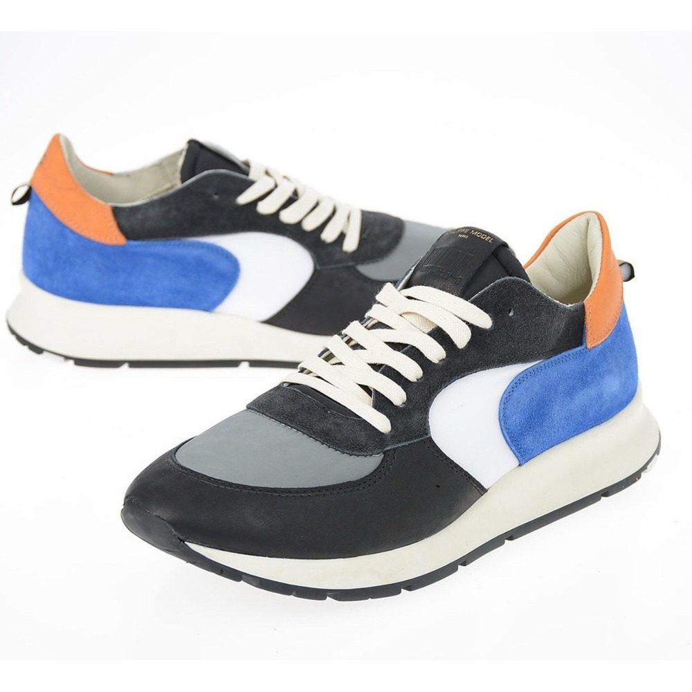 New $495 PHILIPPE MODEL Paris Designer Luxury Italian Monte‎ Carlo Sneaker US 9